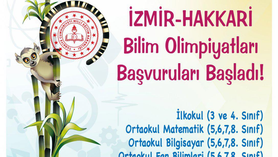 İzmir-Hakkari Bilim Olimpiyatları Başvuruları Başladı